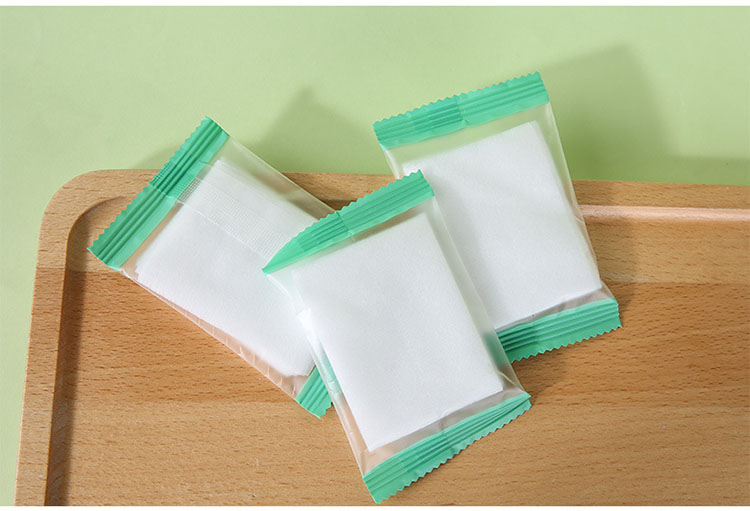 Portable individual package cotton pad square cotton pads makeup remover organic cotton pads N823