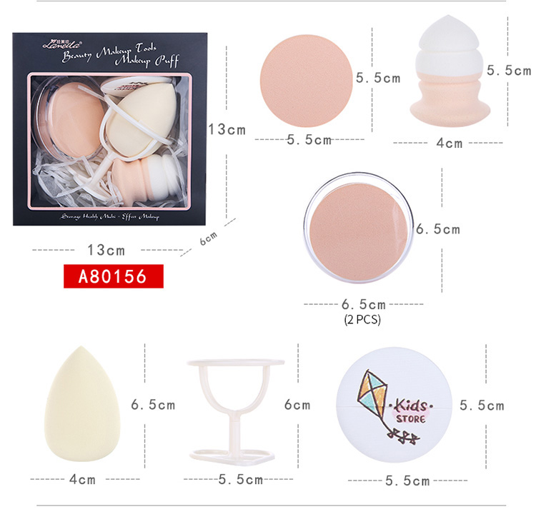 Lameila Packaging Box Festival Gift Custom Beauty Tools Makeup Sponges Set Cosmetic Foundation Puff Blender Latex Free A80152