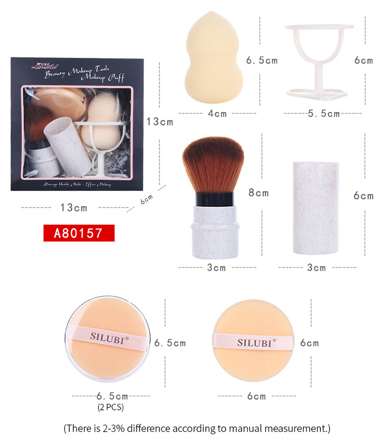 Lameila Packaging Box Festival Gift Custom Beauty Tools Makeup Sponges Set Cosmetic Foundation Puff Blender Latex Free A80152