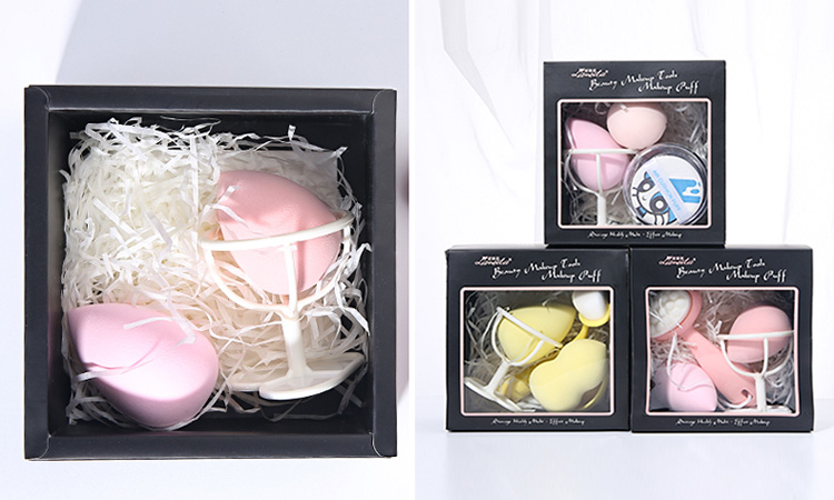 Lameila Packaging Box Festival Gift Custom Beauty Tools Makeup Sponges Set Cosmetic Foundation Puff Blender Latex Free A80152