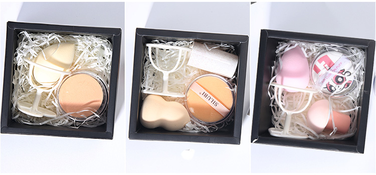 Lameila Packaging Box Festival Gift Custom Beauty Tools Makeup Sponges Set Cosmetic Foundation Puff Blender Latex Free A80152