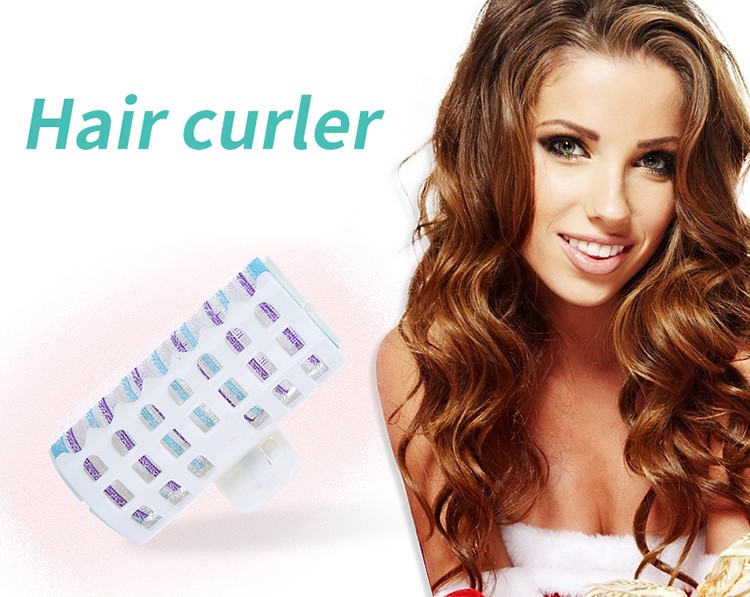 Wholesale price 4pcs No Heat Magic Hair Rollers Clip Shape Plastic Curling-grips Hair Curler for Hair Curling C249