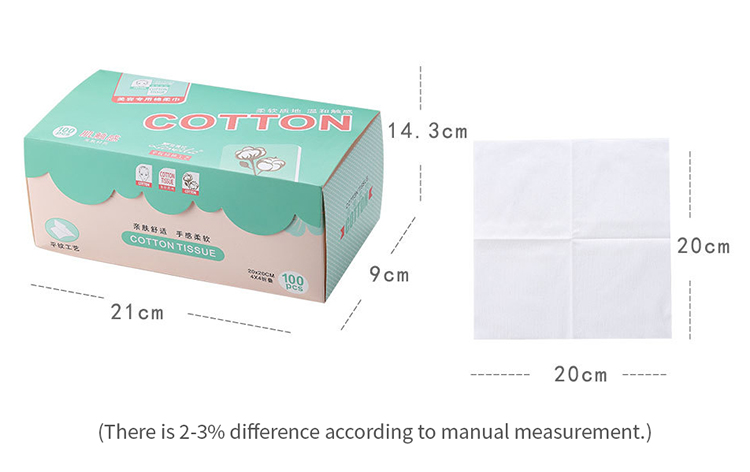 Lameila 100pcs Private custom face cleaning towel mesh pads disposable makeup cotton pads beauty products B147