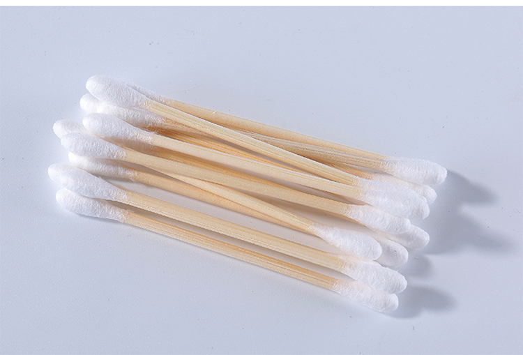 Lameila wholesale makeup bamboo stick round double head tips cotton buds cotton swabs travel set package b0144