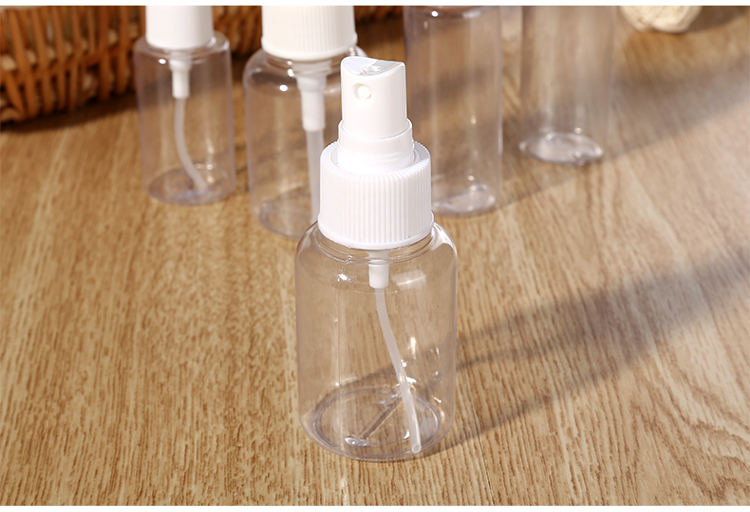 Lameila Hot Sale Cosmetic Bottle 5pcs/Bag Packing Empty Travel Kit Bottle 50ml Pet Empty Spray Bottles Set LA1070