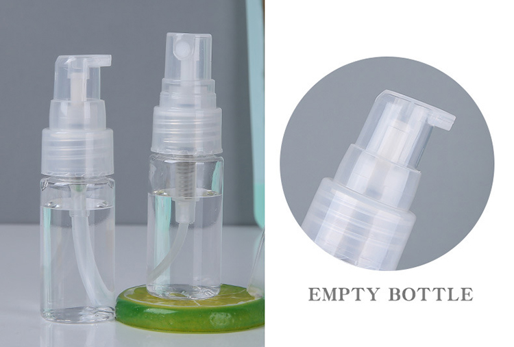 Lameila hot selling 2pcs transparent bottle spray plastic bottles portable travel bottle set LM254