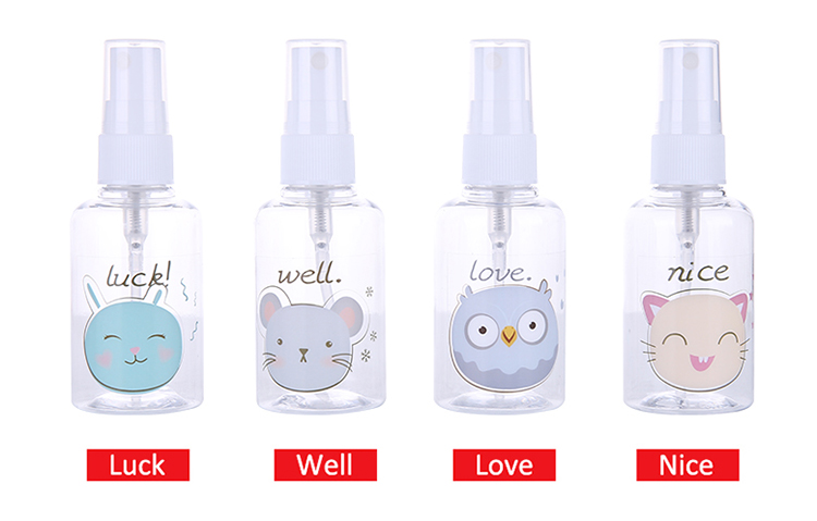 Lameila 75ml Pet Sprayer Empty Bottles Perfume Alcohol Fine Mist Alcohol Travel Pocket Plastic Empty Bottle Lm726