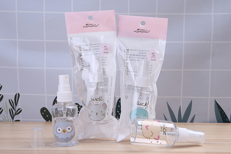 Lameila 75ml Pet Sprayer Empty Bottles Perfume Alcohol Fine Mist Alcohol Travel Pocket Plastic Empty Bottle Lm726