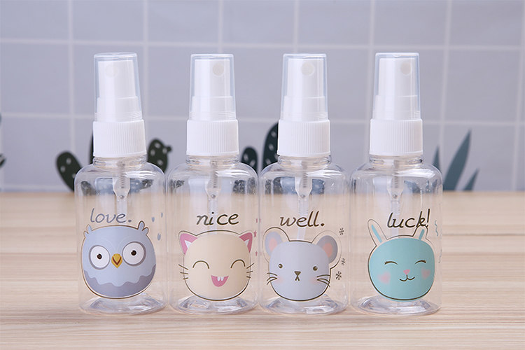 Lameila 75ml Pet Sprayer Empty Bottles Perfume Alcohol Fine Mist Alcohol Travel Pocket Plastic Empty Bottle Lm726