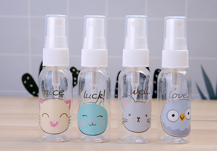 Lameila Hot Sale 40ml Pet Spray Bottles Travel Pocket Fine Mist 75 Alcohol Plastic Empty Bottle For Hotel Lm729