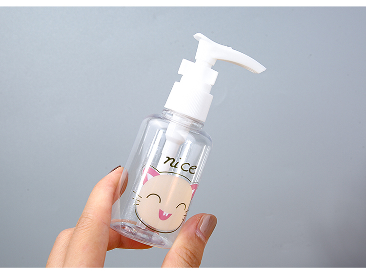 Lameila 75ml Pet Pump Bottles Portable Cosmetics Empty Travel Bottles Kit Lotion Plastic Bottle Plastic For Hand Sanitizer Lm733