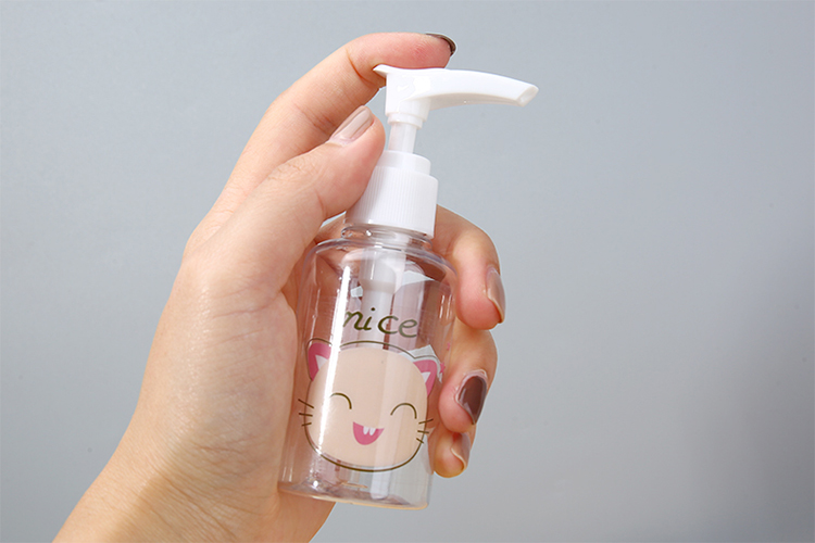 Lameila 75ml Pet Pump Bottles Portable Cosmetics Empty Travel Bottles Kit Lotion Plastic Bottle Plastic For Hand Sanitizer Lm733