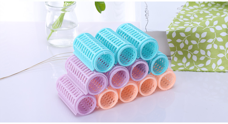 Lameila Eco-friendly colorful magic popular plastic easy hair rollers DIY girl women use curl roller C108