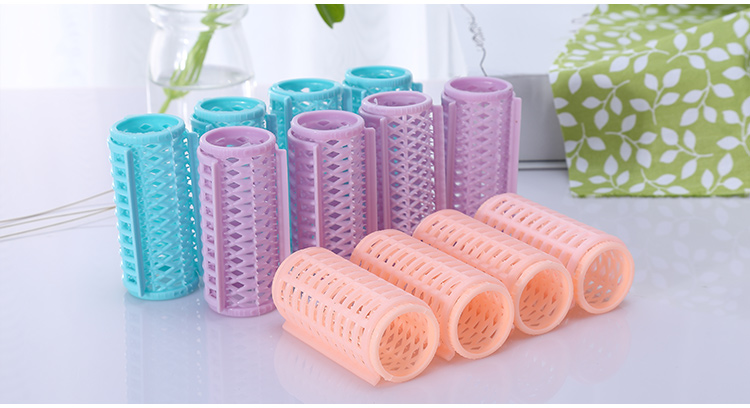 Lameila Eco-friendly colorful magic popular plastic easy hair rollers DIY girl women use curl roller C108