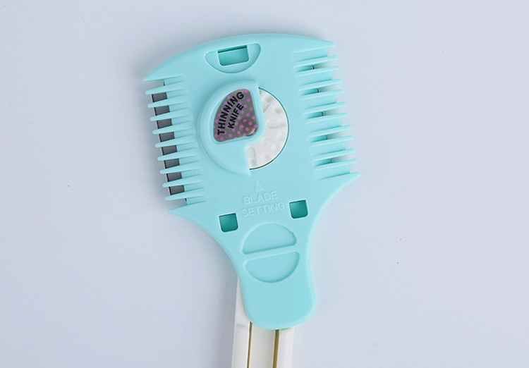 Lameila OEM hair cutting applicator plastic foldable comb for thick bang girls C086