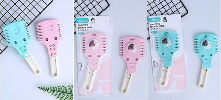 Lameila OEM hair cutting applicator plastic foldable comb for thick bang girls C086