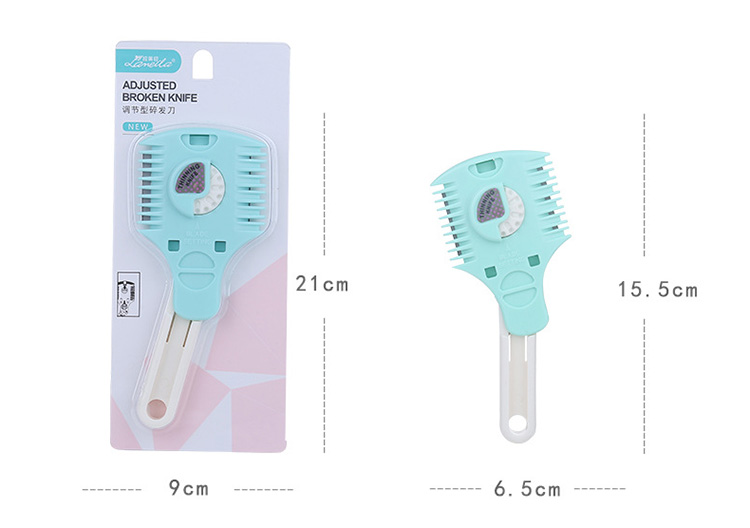 Lameila OEM hair cutting applicator plastic foldable comb for thick bang girls C086