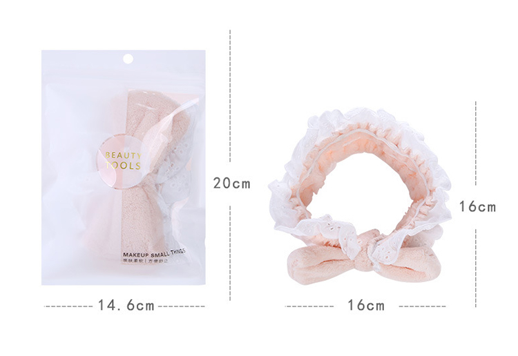 Lameila hair band Makeup fabric bows face washing shower headbands spa for lady cosmetic tools C0848