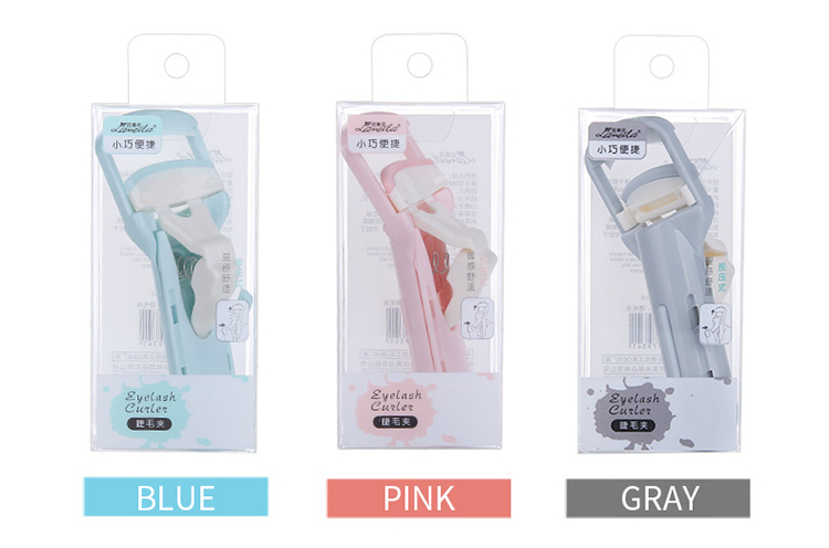 Lameila hot sale natural eye lash curler box wholesale custom logo blue pink extra curl eyelash curler A329