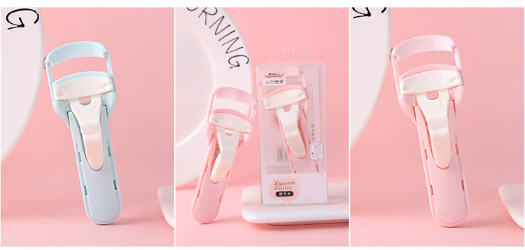 Lameila hot sale natural eye lash curler box wholesale custom logo blue pink extra curl eyelash curler A329