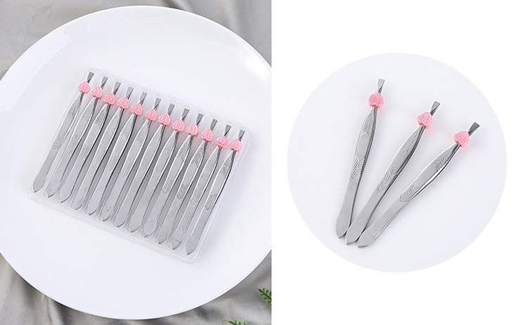 Lameila OEM makeup eye brow beauty tool professional stainless steel high quality eyebrow tweezer 3052