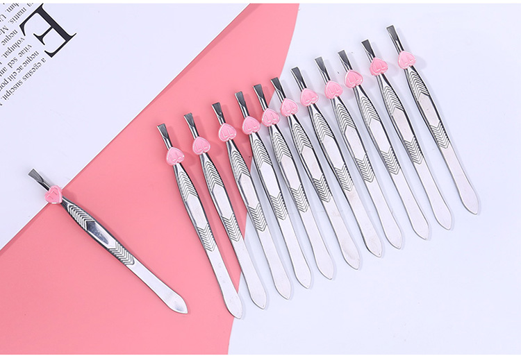 Lameila OEM makeup eye brow beauty tool professional stainless steel high quality eyebrow tweezer 3052