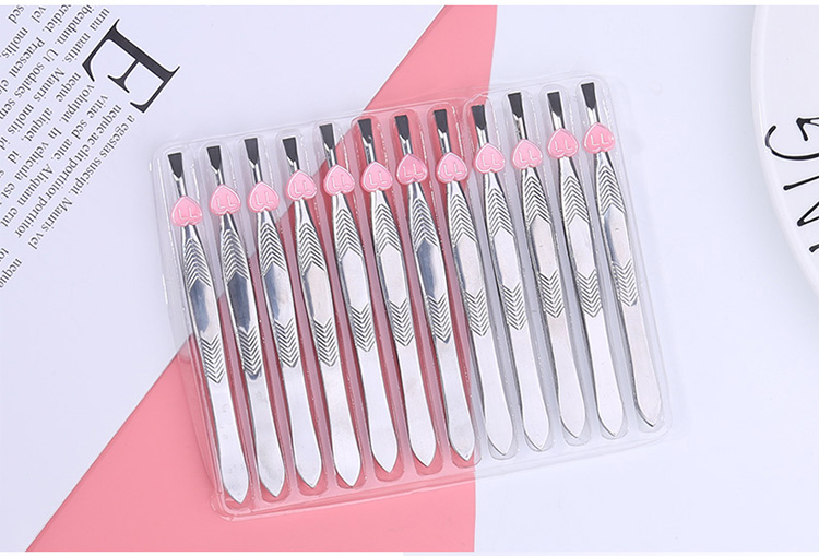 Lameila OEM makeup eye brow beauty tool professional stainless steel high quality eyebrow tweezer 3052