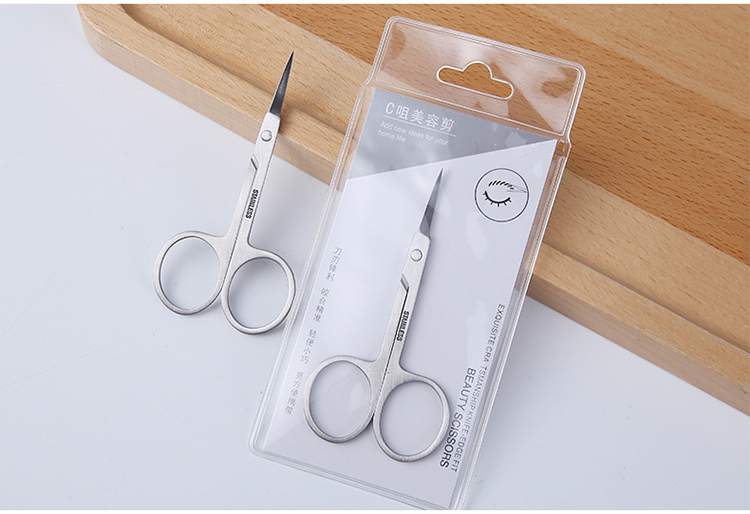 Lameila Wholesale Makeup Tools Stainless Steel Scissors Custom Logo Eyelash Eyebrow Hair Sliver Beauty Salon Scissors A0429