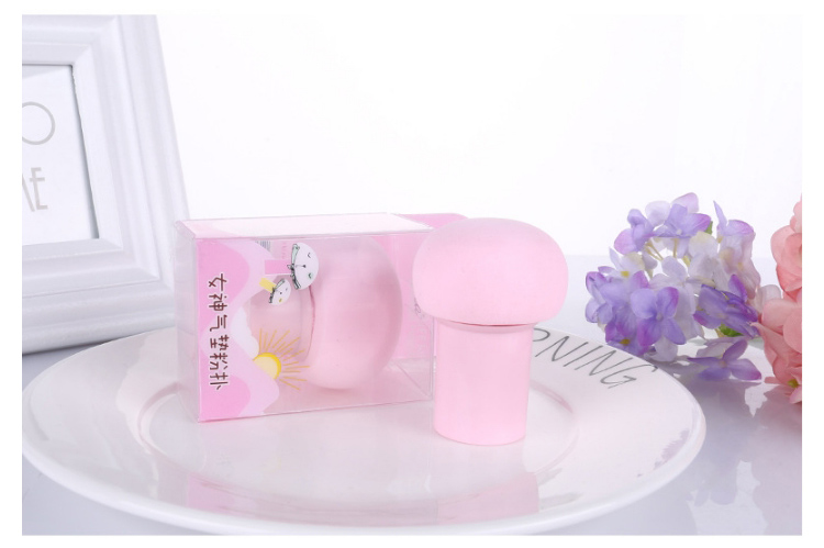 Lameila Plastic Handle Mushroom Shape Make Up Sponge Vendors Superfine Fiber Makeup Sponge With Case A795