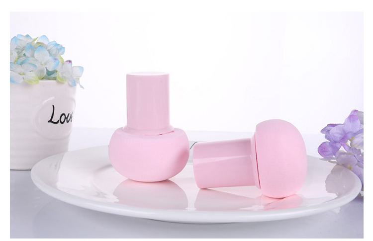 Lameila Plastic Handle Mushroom Shape Make Up Sponge Vendors Superfine Fiber Makeup Sponge With Case A795