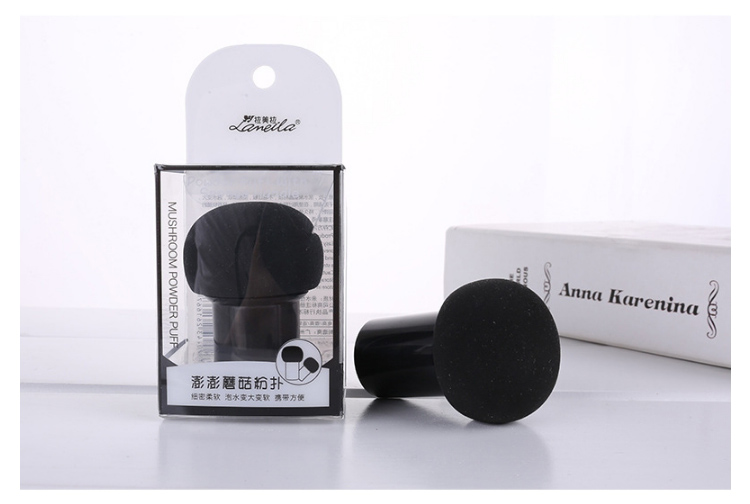 Lameila Wholesale Beauty Smooth Black Mushroom Soft Sponge Face Makeup Blender Foundation Powder Puff A79904