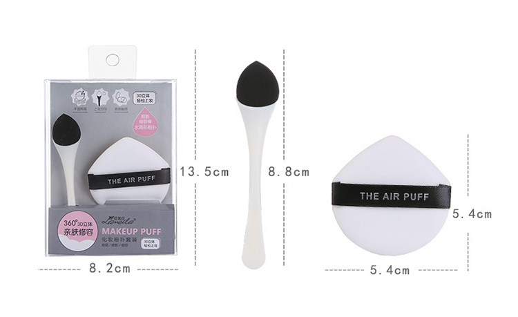 Lameila Powder puff With Handle 3in1 set Beauty Foundation Blending Sponge Custom Logo Makeup Sponge A80081