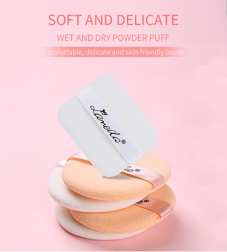 Lameila 1pcs Powder puff Beauty Foundation Blending Single Pack Sponge Custom Logo Wet and dry use Cosmetic tools B0202