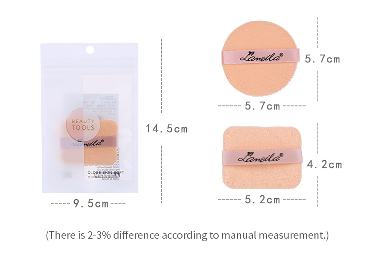 Lameila 1pcs Powder puff Beauty Foundation Blending Single Pack Sponge Custom Logo Wet and dry use Cosmetic tools B0202