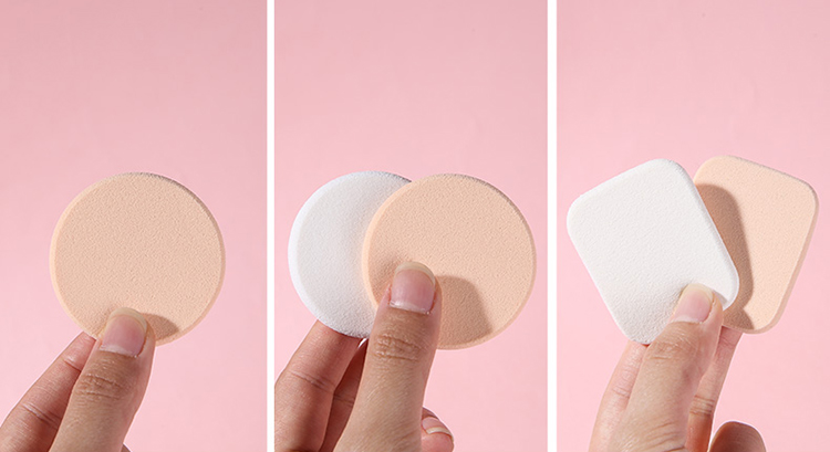Lameila White Oval Face Clean Sponges Cosmetic Natural Makeup Remover Face Cleansing Sponge B0203