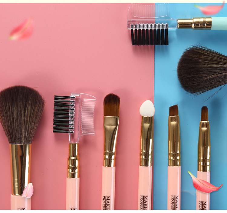 Lameila Custom Logo 6pcs/Set Makeup Brushes Set Makeup Cosmetic Tools Facial Foundation With Plastic Box L0782