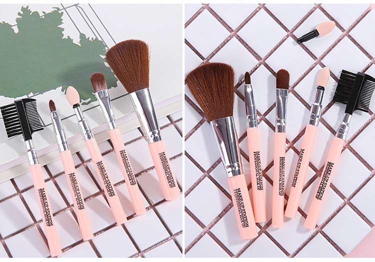 Lameila Makeup brush 8 in 1 custom packaging logo printed pattern high quality cosmetic makeup brushes L0855