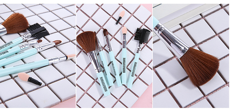 Lameila Makeup brush 8 in 1 custom packaging logo printed pattern high quality cosmetic makeup brushes L0855