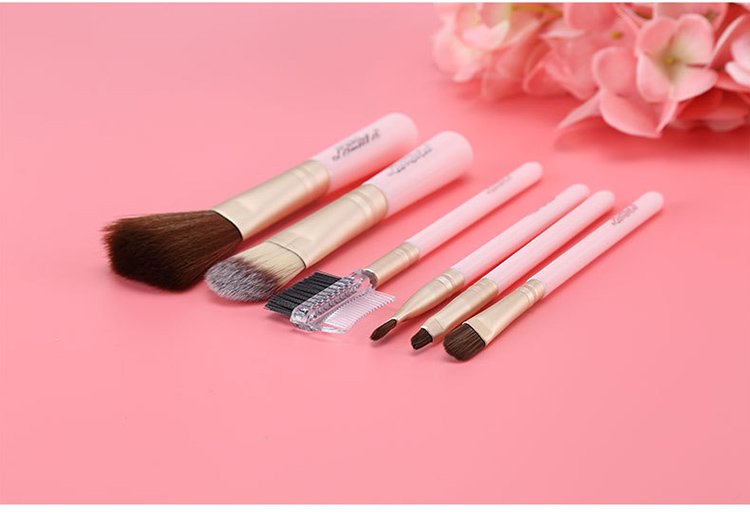 Lameila wholesale Iron box package makeup brush 6 sets foundation brush eyebrow brush makeup tools L0886