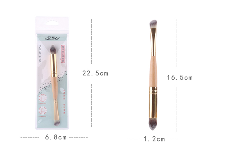 Lameila wholesale Cheap double use eye shadow eyebrow brushes makeup brush set L0945