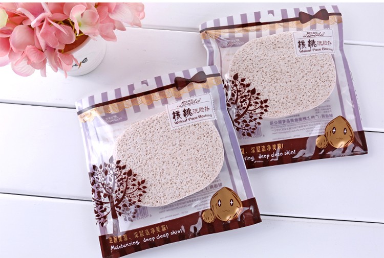 Lameila hot sale face wash sponge natural wholesale OEM beauty skin care compress soft facial cleansing sponge B2032