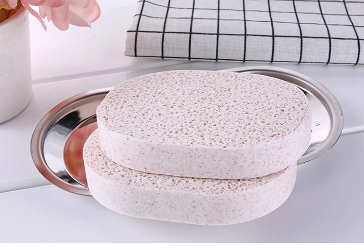 Lameila hot sale face wash sponge natural wholesale OEM beauty skin care compress soft facial cleansing sponge B2032