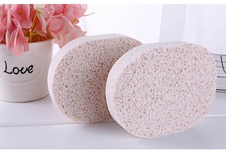 Lameila hot sale face wash sponge natural wholesale OEM beauty skin care compress soft facial cleansing sponge B2032