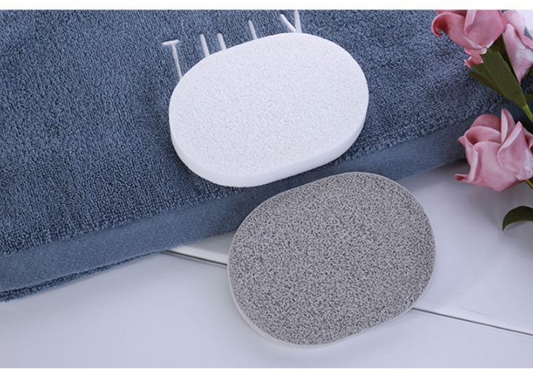 Lameila wholesale oval shape deeply clean sponge makeup remove face cleaning sponge B2125