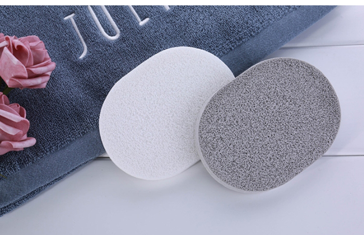 Lameila wholesale oval shape deeply clean sponge makeup remove face cleaning sponge B2125