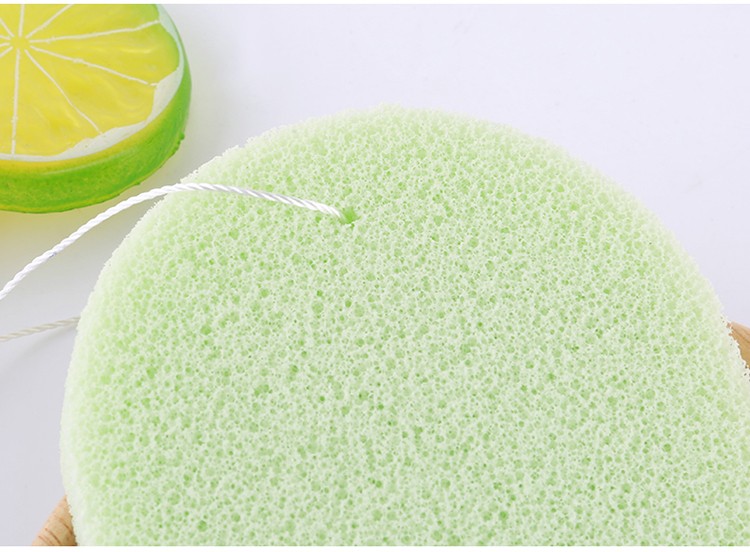 Lameila aloe vera face exfoliator remover clean sponge washable face cleansing sponge with rope B2146