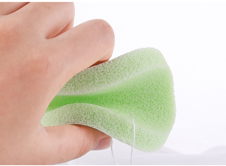 Lameila aloe vera face exfoliator remover clean sponge washable face cleansing sponge with rope B2146