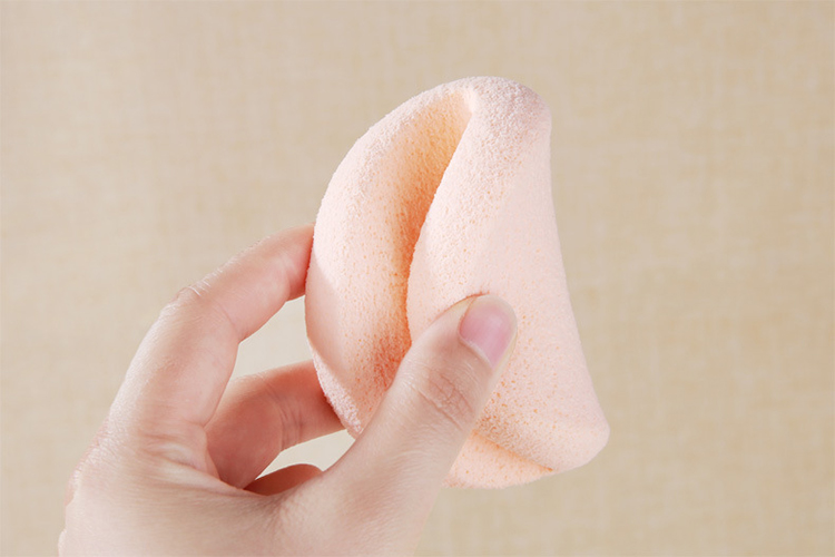 Lameila 2pcs Facial Clean Sponge Beauty Tools Natural Carrot Oval Face Cleansing Sponge SY-B2066