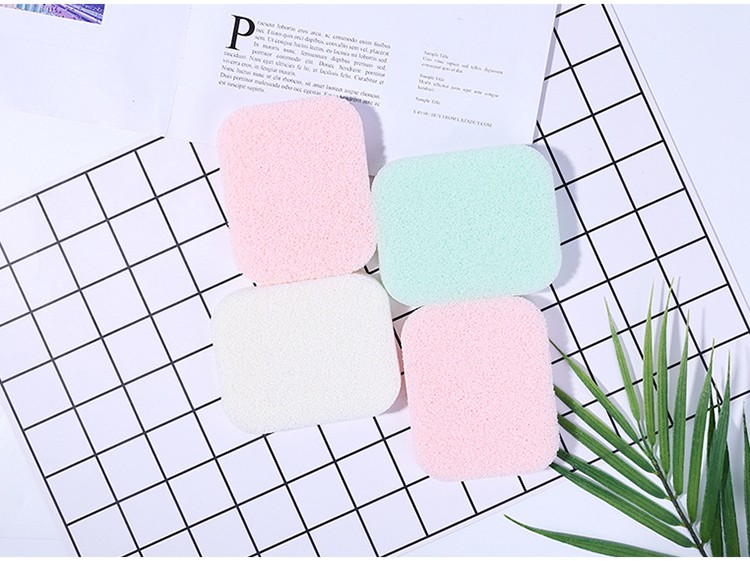 Lameila 2pcs 15T Face Sponges Reusable OEM Deep Skin Cleaning Exfoliation Compressed Cellulose Facial Cleansing Sponge SY-B2170