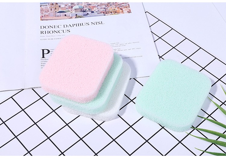 Lameila 2pcs 15T Face Sponges Reusable OEM Deep Skin Cleaning Exfoliation Compressed Cellulose Facial Cleansing Sponge SY-B2170